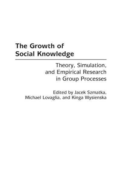 The Growth of Social Knowledge