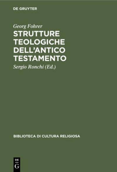 Strutture teologiche dell’Antico Testamento