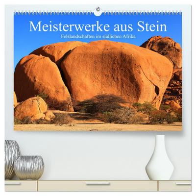 Meisterwerke aus Stein (hochwertiger Premium Wandkalender 2024 DIN A2 quer), Kunstdruck in Hochglanz
