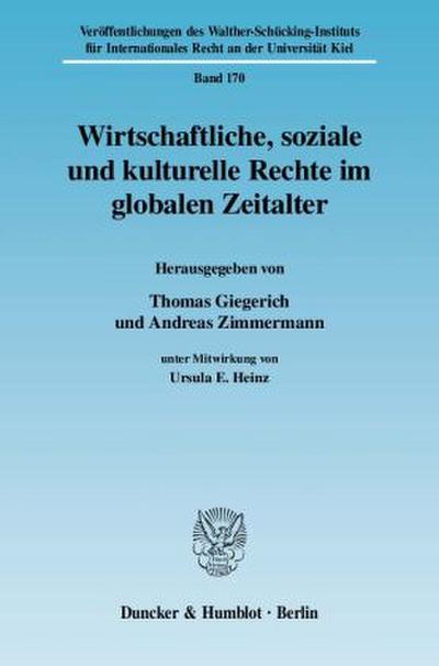 Wirtschaftliche, soziale und kulturelle Rechte im globalen Zeitalter