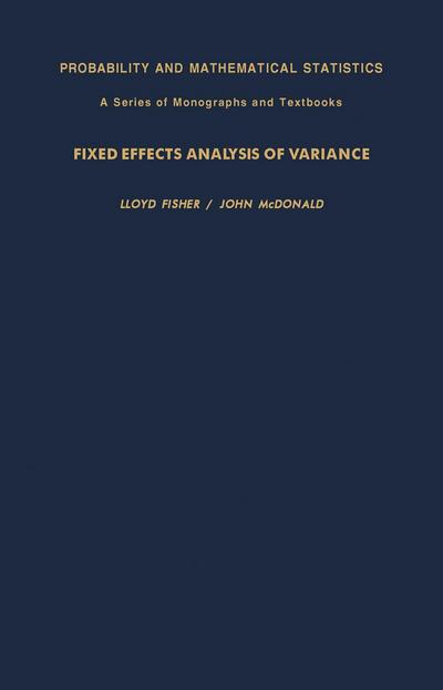 Fixed Effects Analysis of Variance