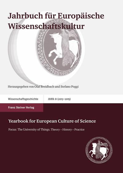 Jahrbuch für Europäische Wissenschaftskultur 8 (2013-2015)