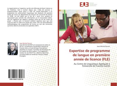 Expertise de programme de langue en première année de licence (FLE)