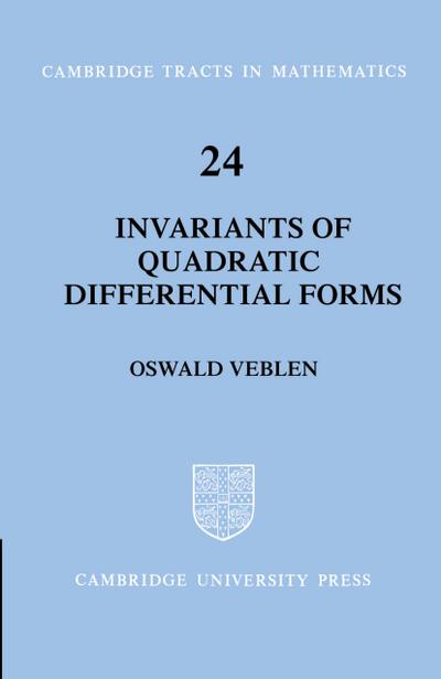 Invariants of Quadratic Differential Forms