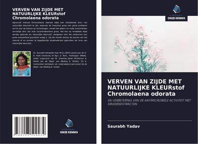 VERVEN VAN ZIJDE MET NATUURLIJKE KLEURstof Chromolaena odorata
