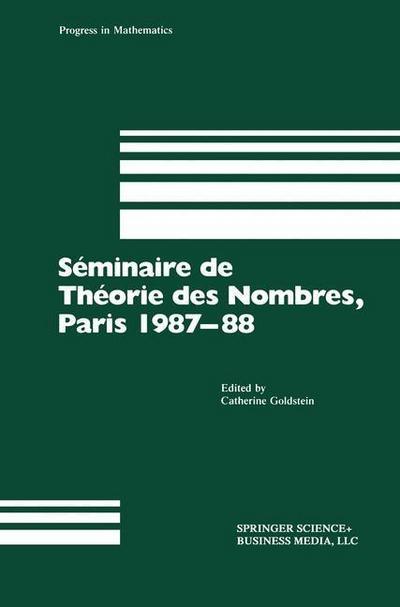 Séminaire de Théorie des Nombres, Paris 1987-88