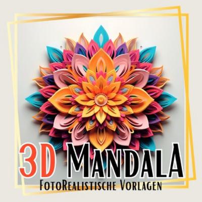 3D Mandala Malbuch "Black & White"