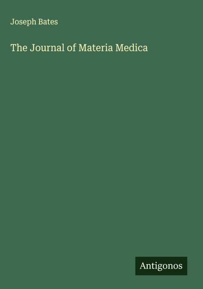 The Journal of Materia Medica