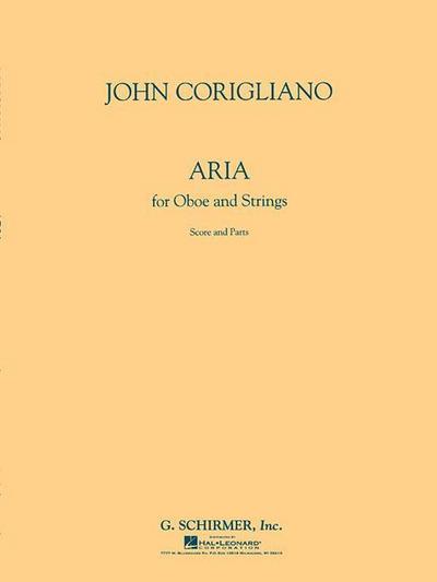 Aria for Oboe and Strings: Score and Parts - John Corigliano