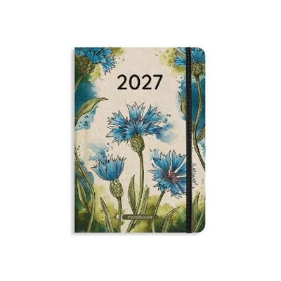 matabooks - A5 Kalender Samaya 2027 Farbe: Cornflower Blue (DE/EN)