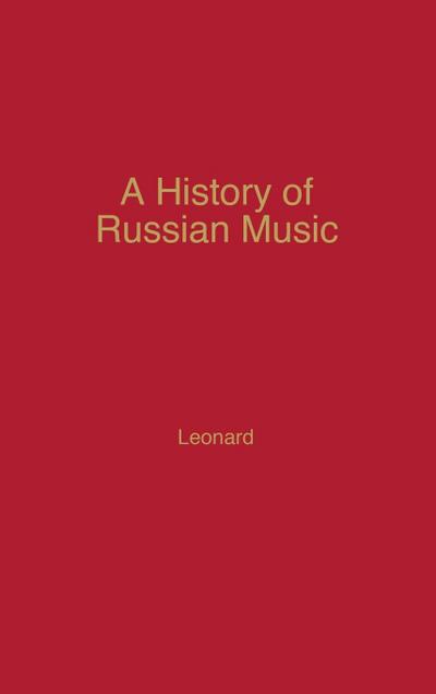 A History of Russian Music