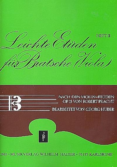 Leichte Etüden nach den Violinetüdenop.15 Band 2 für Viola