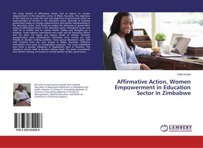 Affirmative Action, Women Empowerment in Education Sector in Zimbabwe