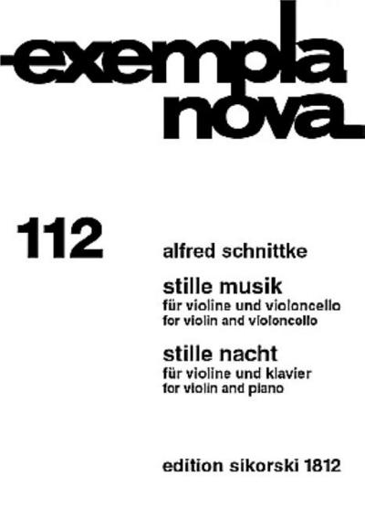 Stille Musik für Violine und Klavier(unter Verwendung der Melodie von Franz Gruber)