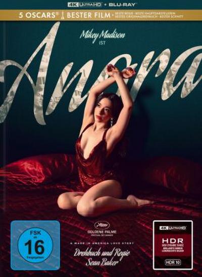 Anora, 1 4K UHD-Blu-ray + 1 Blu-ray (Limitiertes Mediabook)