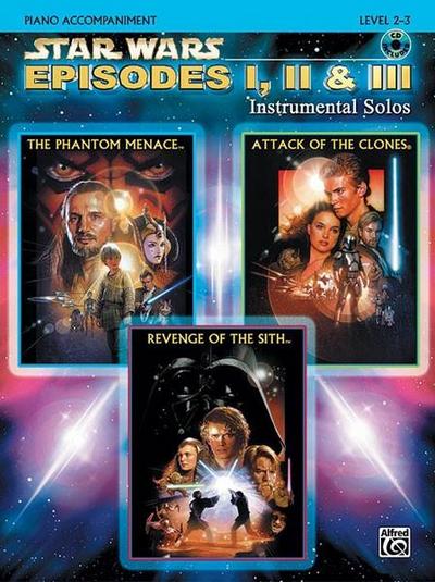 Star Wars®: Episodes I, II & III, w. Audio-CD, Piano Accompaniment