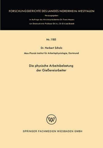 Die physische Arbeitsbelastung der Gießereiarbeiter