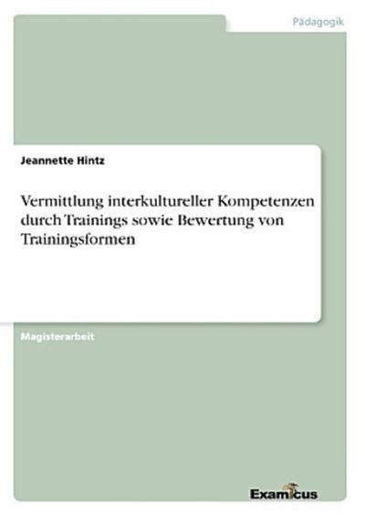 Vermittlung interkultureller Kompetenzen durch Trainings sowie Bewertung von Trainingsformen