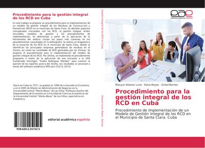 Procedimiento para la gestión integral de los RCD en Cuba