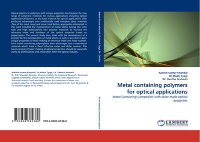 Metal containing polymers for optical applications