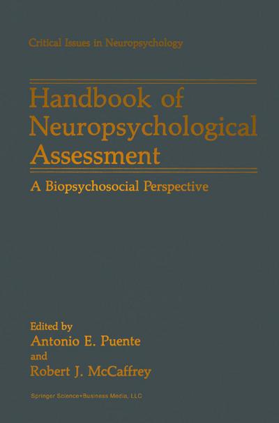 Handbook of Neuropsychological Assessment