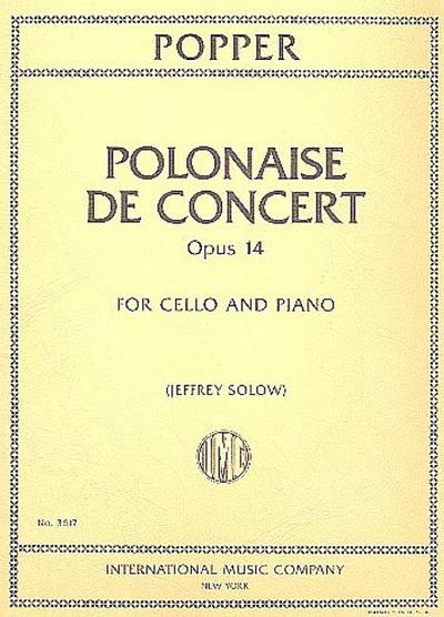 Polonaise de concert op.14für Violoncello und Klavier