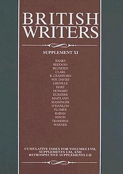 British Writers, Supplement XI