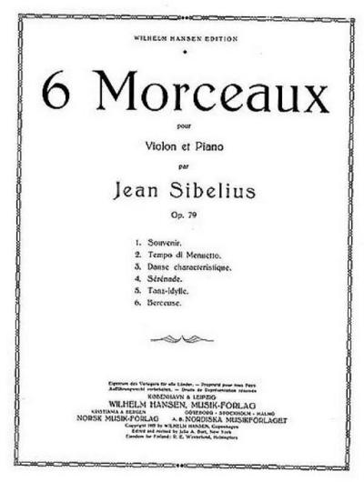 Berceuse op.79,6für Violine und Klavier