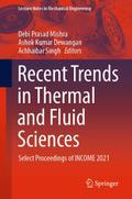 Recent Trends in Thermal and Fluid Sciences