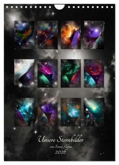 Unsere Sternbilder (Wandkalender 2026 DIN A4 hoch), CALVENDO Monatskalender