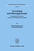 Verwaltung und Führungskonzepte.