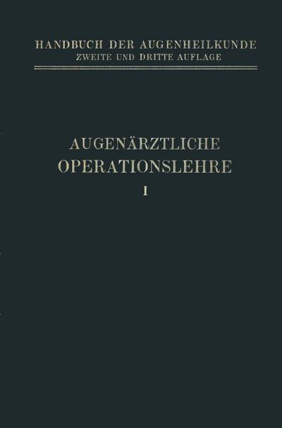 Augenärztliche Operationslehre