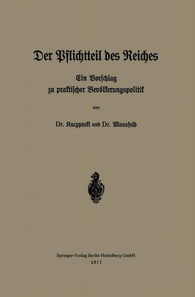 Der Pflichtteil des Reiches