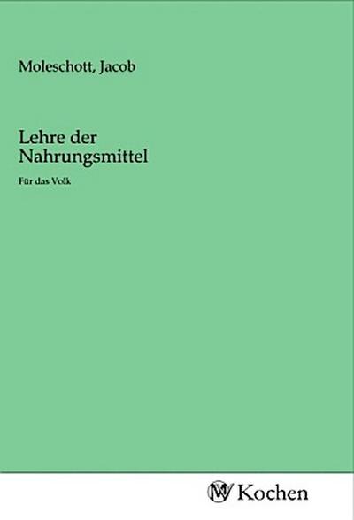 Lehre der Nahrungsmittel