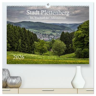 Stadt Plettenberg (hochwertiger Premium Wandkalender 2026 DIN A2 quer), Kunstdruck in Hochglanz