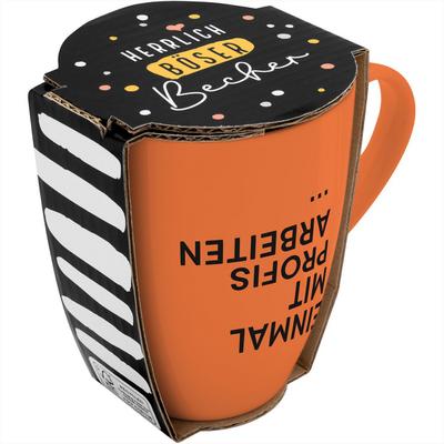 Tasse mit Motivdruck "Einmal mit Profis arbeiten...", mit Banderole