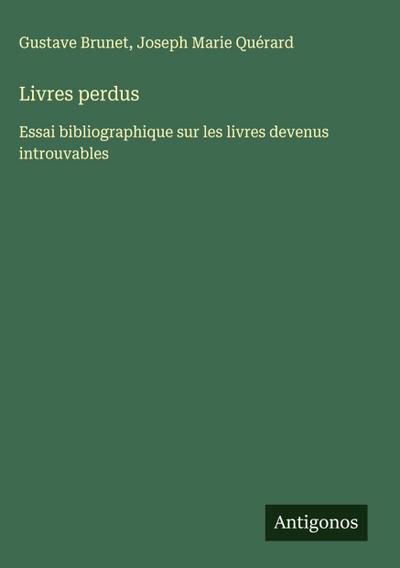 Livres perdus