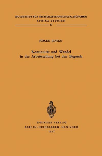 Kontinuität und Wandel in der Arbeitsteilung bei den Baganda
