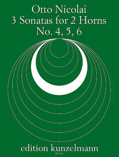 3 Sonatas for 2 hornsno.4,5 and 6 from the