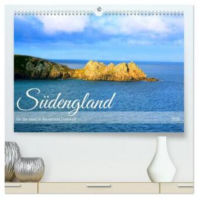 Südengland - On the road in Devon und Cornwall (hochwertiger Premium Wandkalender 2026 DIN A2 quer), Kunstdruck in Hochglanz