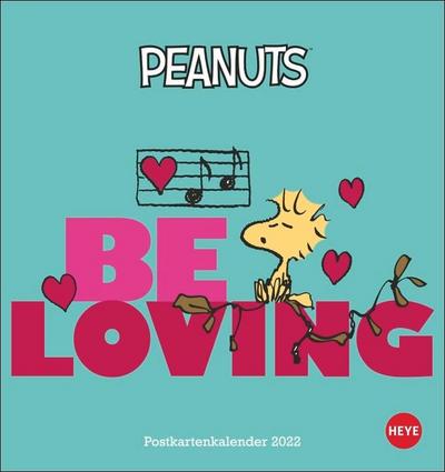 Peanuts Postkartenkalender 2022