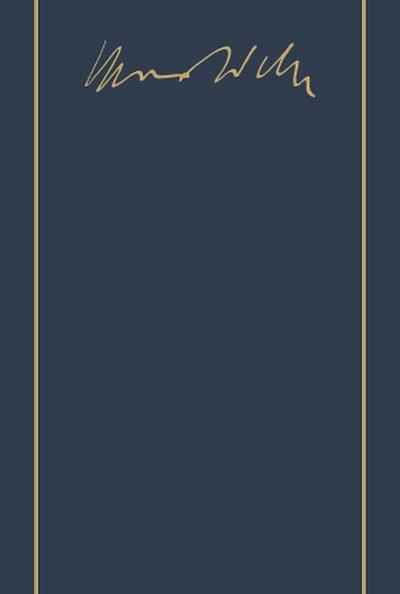 Max Weber-Gesamtausgabe. Tl.4