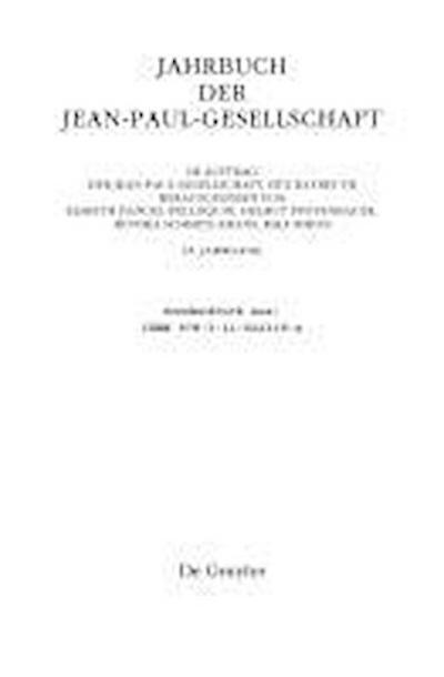 Jahrbuch der Jean-Paul-Gesellschaft Band 45/ 2010