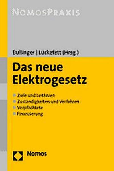 Das neue Elektrogesetz