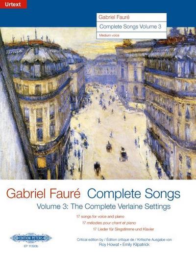 Complete Songs/Sämtliche Lieder 3: The Complete Verlaine Settings