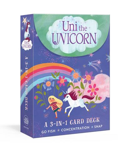 Uni the Unicorn: A 3-In-1 Card Deck: Card Games Include Go Fish, Concentration, and Snap