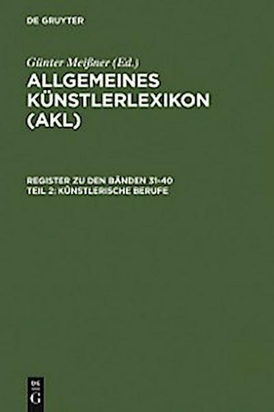 Künstlerische Berufe