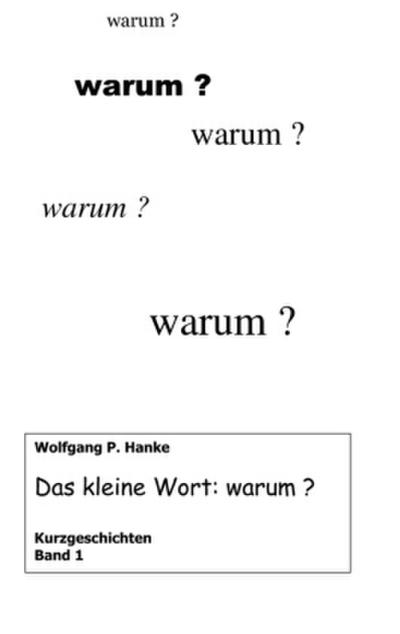 Das kleine Wort warum