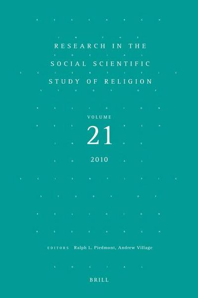 Research in the Social Scientific Study of Religion, Volume 21