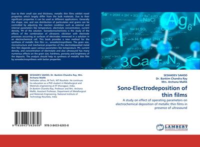 Sono-Electrodeposition of thin films